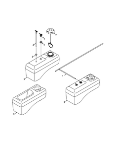 Part Location Diagram of 951-04287A Cub Cadet Fuel Tank